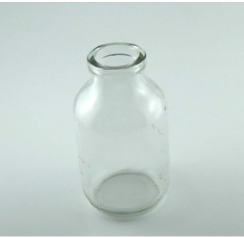 Flacon a perfusion 125 ml verre blanc sodocalcique traite type 2 (evite la migration des ions sodium