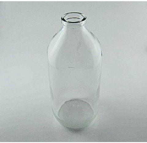 Flacon a perfusion 500 ml verre blanc sodocalcique traite type 2 (evite la migration des ions sodium