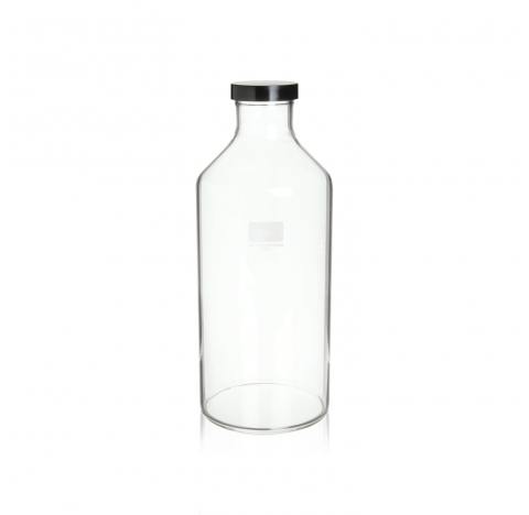 Flacon pour agitateur a rouleaux, 1070 ml avec bouchon visse 51-400 phenolique noir a joint styrene-