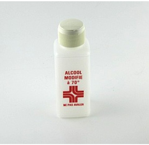 Flacon carre 125 ml en PEHD bague PP28