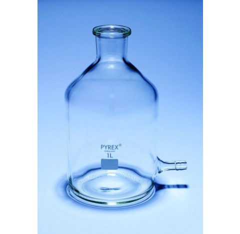 Flacon 2L,col lisse, non bouche, avec olive laterale en verre