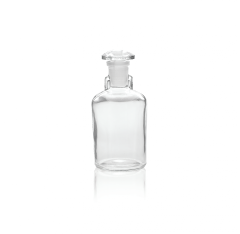 Flacon compte-gouttes, verre brun, 100 ml, dimensions : 56 mm x 120 mm (Boite de 6)