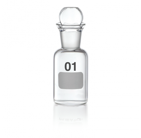 Flacon BOD, 60 ml, obturateur Pennyhead, non numerote, 43 mm diametre x 115 mm hauteur (Boite de 36)