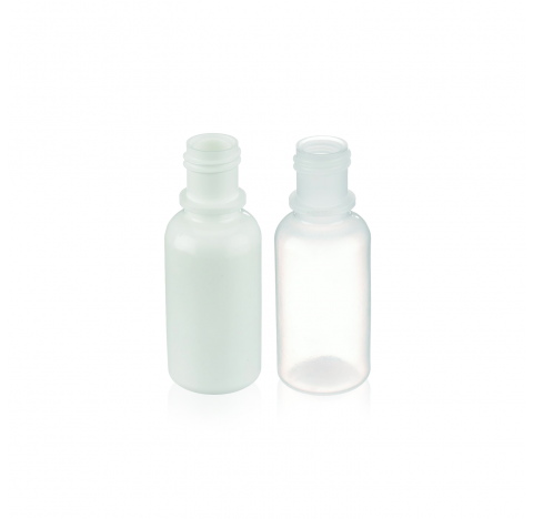 Flacon compte-gouttes 30 ml, LDPE blanc, a utiliser avec bouchon visse 20-410 et pointe compte-goutt