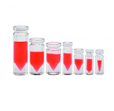 Fiole V Vial 3,0 ml a sertir en verre clair borosilicate de Type I (Boite de 12)