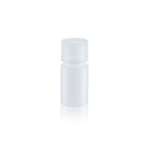 Flacon a goulot etroit antifuite 1000 ml en PEHD, 32 oz, avec bouchon visse 38-430, naturel, 91 mm d