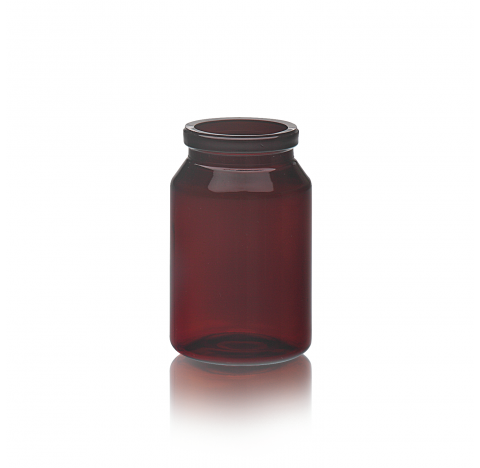 Flacon Uni-Dose en PET, brun, 30 mm DI x 34 mm hauteur (Boite de 300). Bouteille et flacon WHEATON U