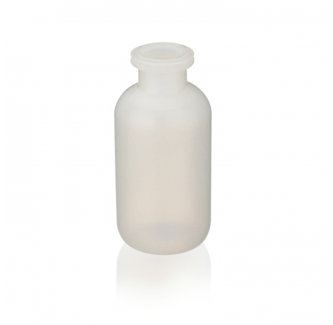 Flacon a serum 120 ml, PEHD, dimensions du goulot: 13 mm DI x 20 mm DE, dimensions du flacon: 47 mm 
