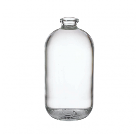 Flacon a serum 125 ml, verre borosilicate clair, dimensions du goulot: 13 mm DI x 20 mm DE, dimensio