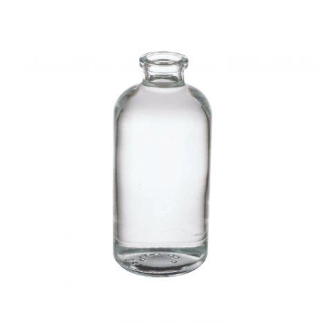 Flacon a serum 50 ml, verre borosilicate clair, dimensions du goulot: 13 mm DI x 20 mm DE, dimension