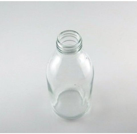 Flacon sirop 180 ml verre blanc sodocalcique bague PP28