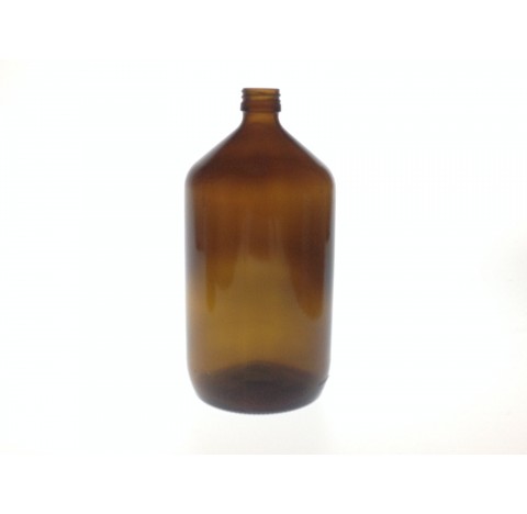 Flacon sirop 1090 ml forme Veral verre jaune sodocalcique jaune bague PP28