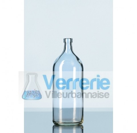 Flacon a bord a bague en verre, sans fermeture, 500 ml  . Duran Schott