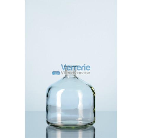 Flacon a burette de pellet 2 Litres verre Pyrex transparent
