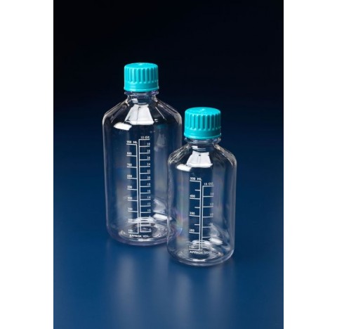 Flacon rond en polycarbonate, col etroit, 1000 ml