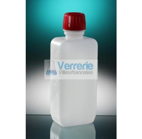 Flacon rectangulaire 250ml Polypropylene FV250-02