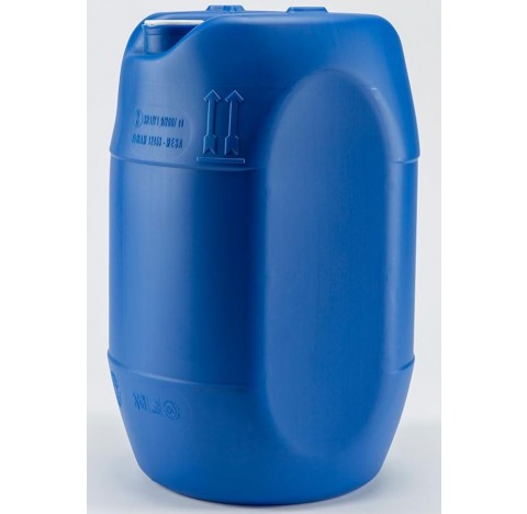 fut OP en PEHD bleu 30 litres, cylindrique, ouverture partielle, colisage de 60 futs.,homologue liqu