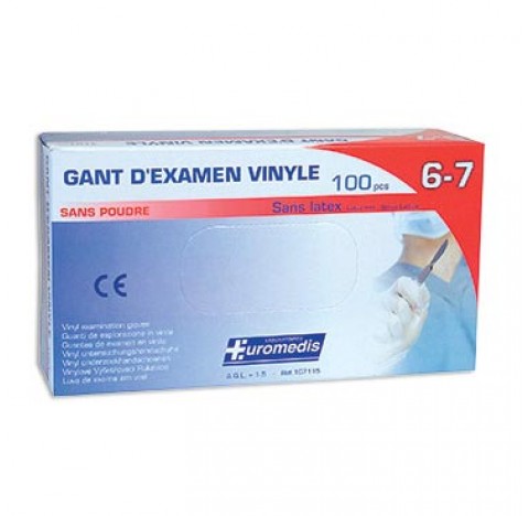 Gant flexinyl sans latex taille 7/8 sans poudre longueur 240 mm