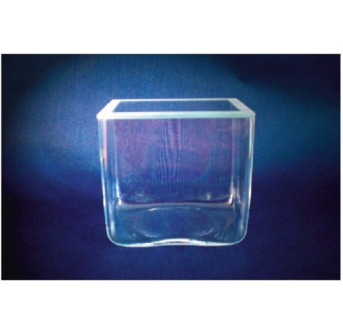 Cuve en verre dimensions LxlxH : 5x5x10  cm bac , aquarium moule sans joints recipients verre ordina