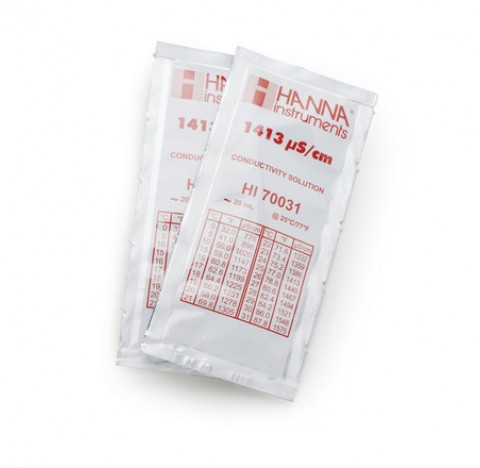 Solution d'etalonnage de conductivite a 1413 uS/cm, 25 sachets de 20 mL