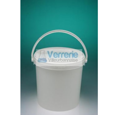 Seau 3,8L Polypropylene blanc hauteur 177 diametre JT38-01