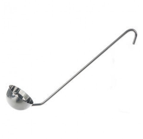 Louche inox 1 litre diam 160mm long de manche 400mm manche rond