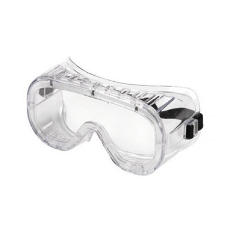 Masque de protection 602 basique en PVC transparent avec bandeau elastique reglable<br>Ecran en poly