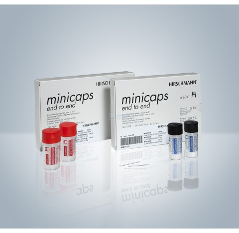 Minicaps 1 UL pipettes micro capillaire jetable , ISO 7550 , non anticoagulantes pack de 1000 pieces