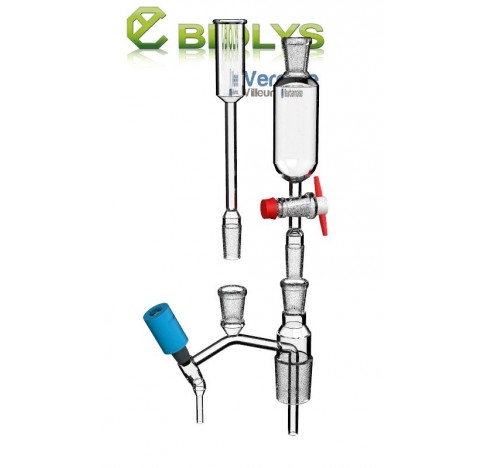 Micro séparateur selon norme ISO9377-2/ 2000 (F) constitué d'une ampoule de 40 ml robinet PTFE, roda