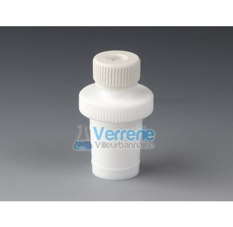Connecteur PTFE tuyau/rodage NS 14/23, diam int du tuyau 4 x 6 mm Temp. Max -200 a + 250 degre