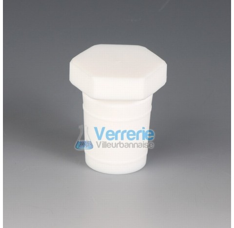 Bouchon hexagonale en PTFE 45/40 temp. Max. de -200 a +250 degre