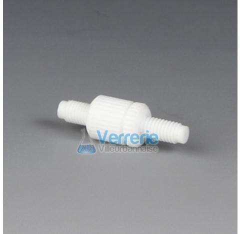 Adaptateur PTFE pour HPLC (chromatographie) pas de vis male UNF1/428G et pas de vis male M6 diam de 