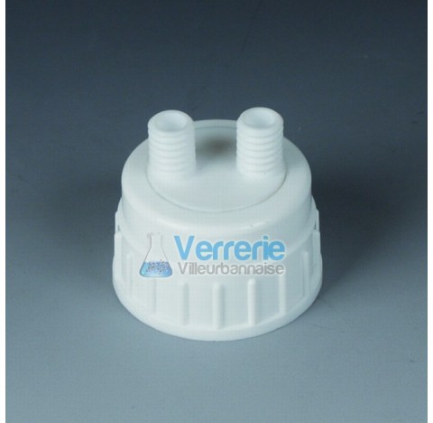 Distributeur pour jerrycans pas de vis Nalge B53 et 2 GL14 le produit n'est en contact qu'avec le PT