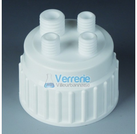 Distributeur pour jerrycans pas de vis S65 avec 3 x GL18 PTFE-EX