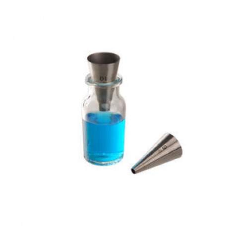 Mini-entonnoir inox diam 4/27mm long 50 mm