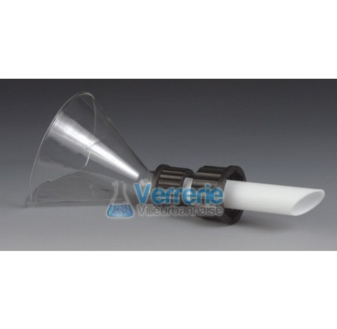 Entonnoir verre / PTFE GL 32 -Pas de visGL 25 tube D.I : 15 mm D.E : 12 mm Temp. Max. de -200 a 250 