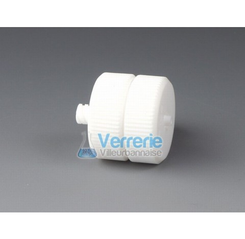 Filtre pour seringue en PTFE pour membrane diam 25mm surface de filtration 3,8 cm2 diam ext 34mm hau