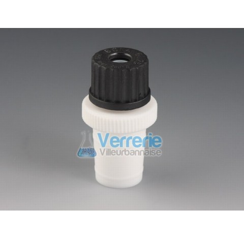 Guide d'agitation PTFE rodage 24/40, Diam de la tige 8 mm,Pas de vis GL 25 Temp. De resistance -200 