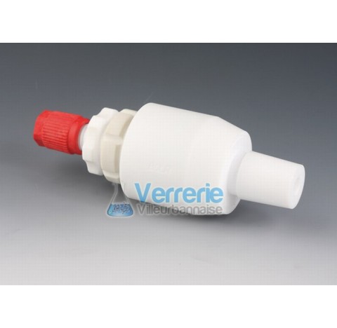 Guide d'agitation securise PTFE/verre rodage NS 29/32, Diam de la tige 8 mm Temp. De resistance -200