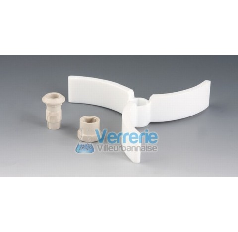 Pales d'agitation PTFE a fixer Diam de la tige acceptee 10 mm, Diam de la pale 60 mm Temp. De resist