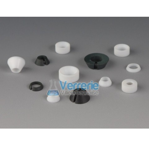 Joint et systeme de fixation de remplacement PTFE/PPS pas de vis verre GL 18 avec tuyau diam ext 2,0