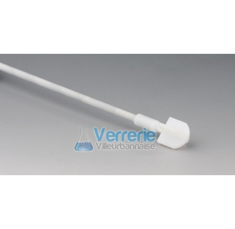 Micro helice d'agitation PTFE longueur 180 mm, Diam de la tige 3,5 mm, DiamXHaut. de la pale 12x12 m