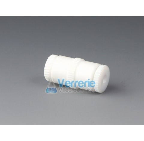 Pre-filtre pour filtration en PTFE pourtuyau diam int 0,8mm pour membrane filtrante diam 13 mm avec 