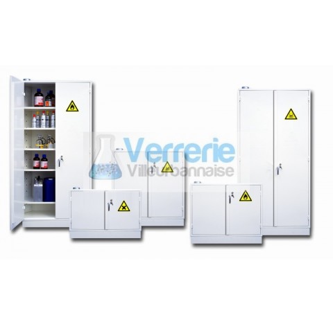 Armoire de stockage de securite pour produits toxiques a nocifs ou inflammables 100Litres a Etagere 