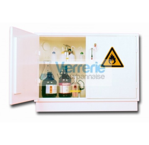 Armoire de stockage de securite pour produits toxiques a nocifs ou inflammables 50Litres a Etagere d