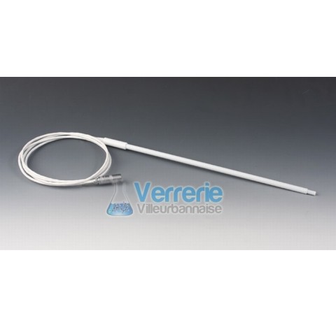 Sondes de temperature PTFE Diam de la tige 8 mm, longueur 160 mm Temp. Max. -200 a 250 degre