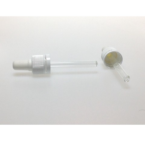 Monture compte goutte nasale DIN18 inviolable pour flacon 20 ml