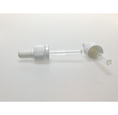 Monture compte goutte nasale DIN18 inviolable pour flacon 5 ml