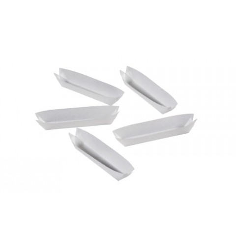 Nacelle de pesee pour Kjeldhal grade 609, dimensions 55x10x10 mm, 100 nacelle de pesee Whatman, 80 g