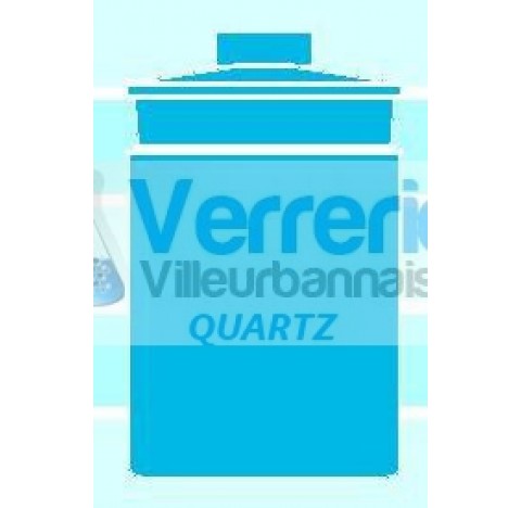 Nacelle de pesee en quartz forme haute volume : 3,5 ml haute temperature verre silice incineration d